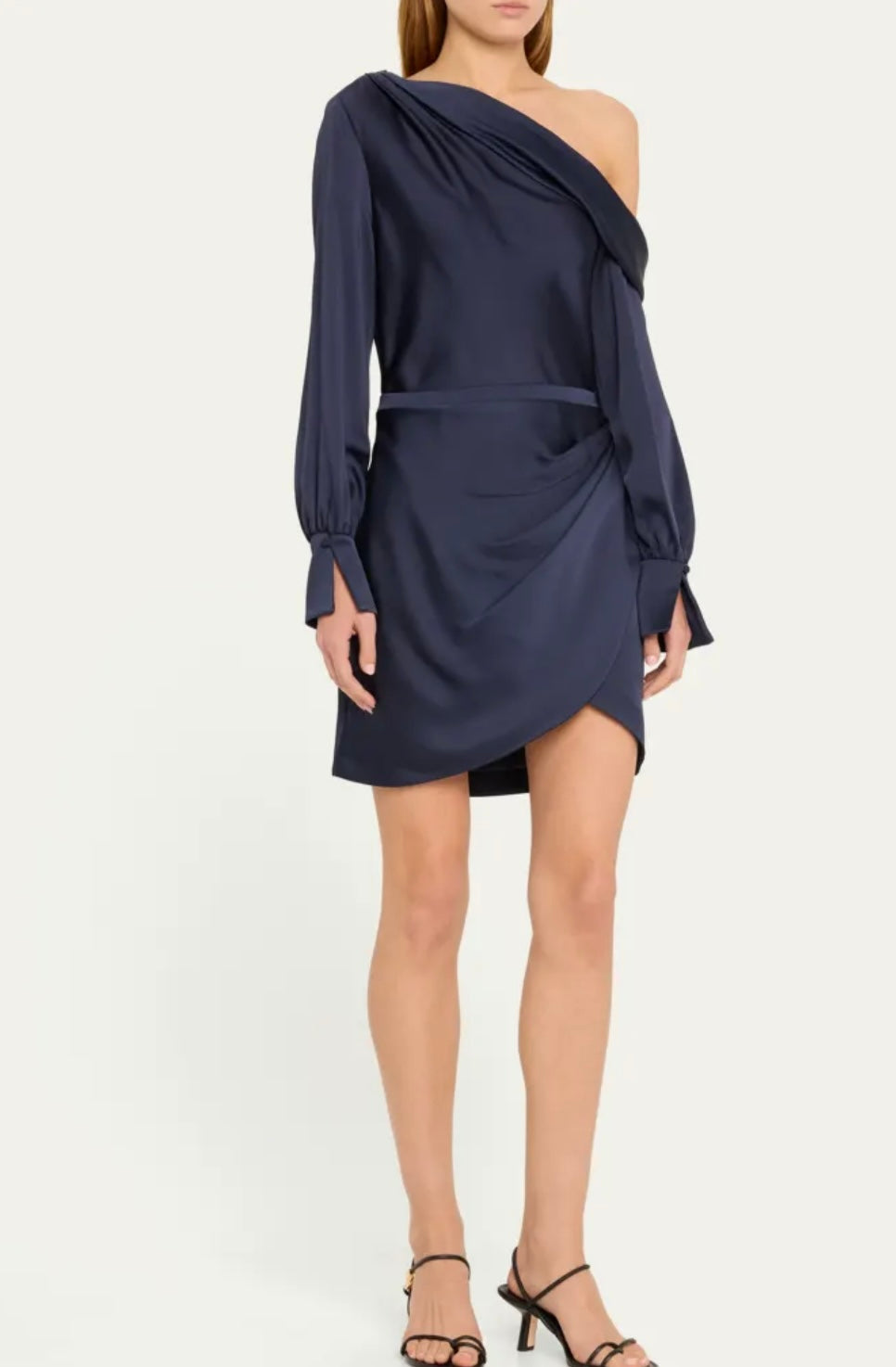 simkhai cameron one shoulder dress Signature Cameron One Shoulder Mini Dress - Blue