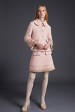 ITALIAN PINK TWEED SKIRT WITH FRINGE TRIC1150161