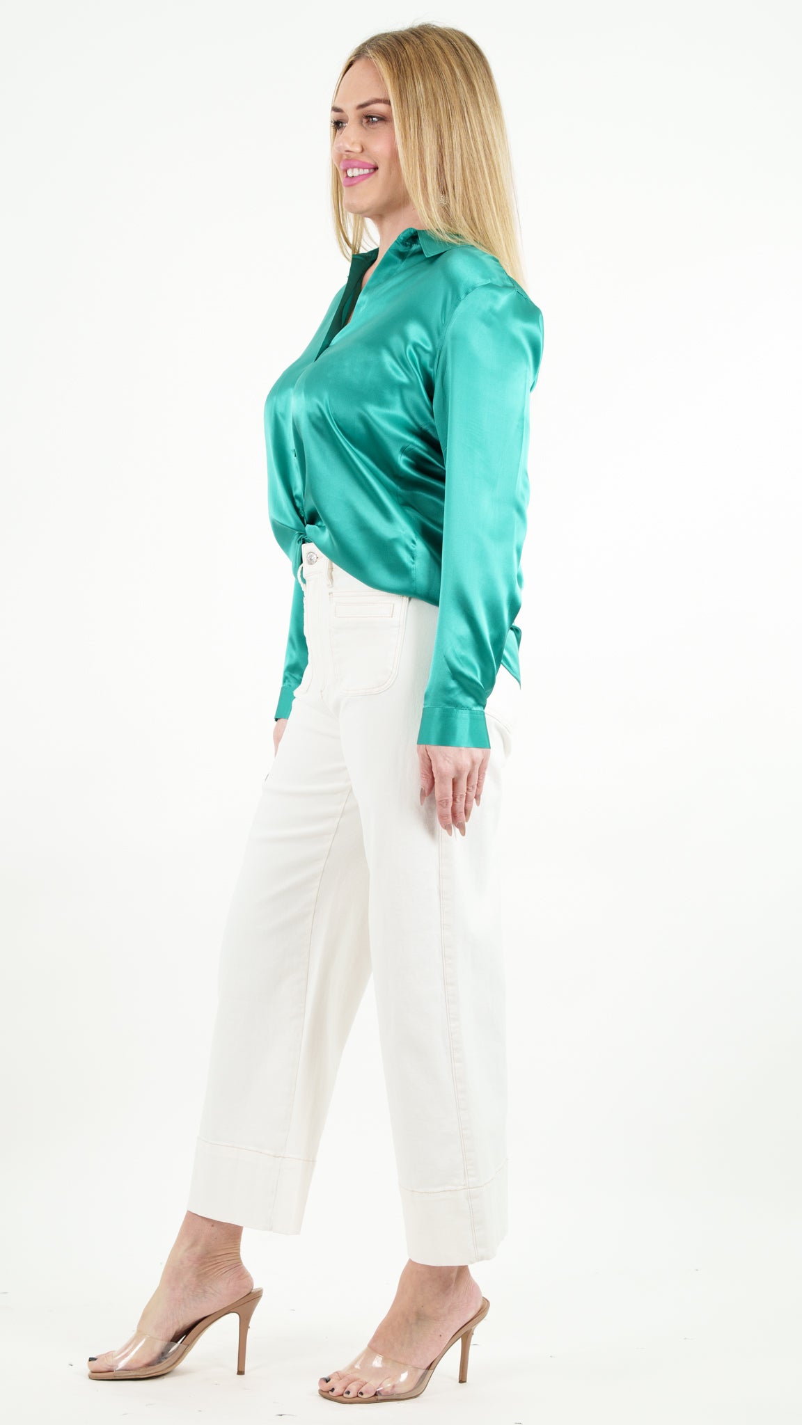 トップス bluelea New Jacquard Blouse Ayolanni Women 3/4 Sleeve Graphic Tunic, Summer Casual V