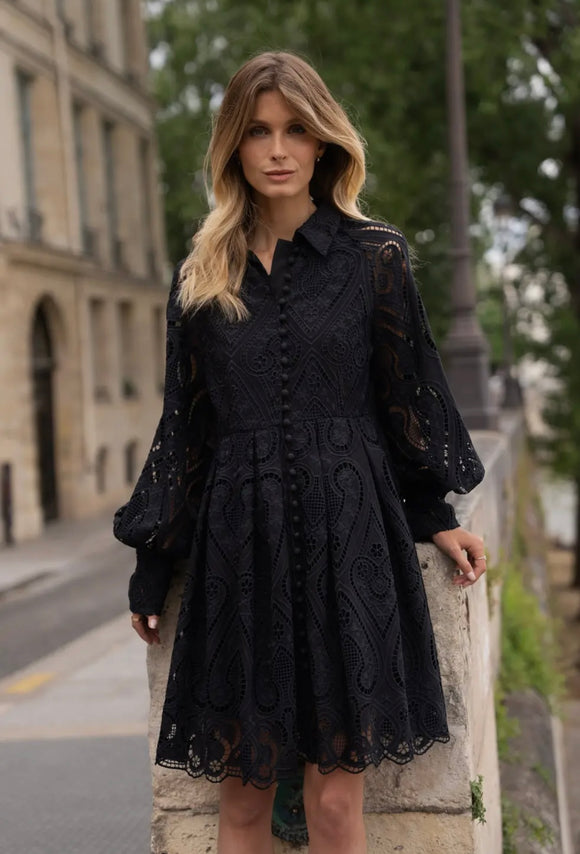 EMBROIDERED COTTON LACE DRESS FROM PARIS BY CHOKLATE PARIS CP787057