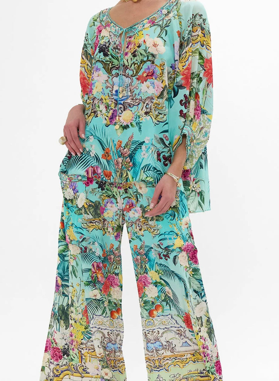 Raglan Sleeve Silk Blouse W/ Cuff by CAMILLA CAM332410259