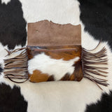 Cowhide and Leather Clutch Artisan Made 99BF0070
