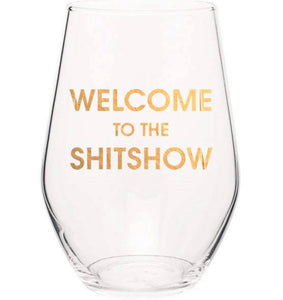 Welcome To The Shitshow Wine Glass CZZ010-11SS