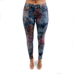 Reversible Floral Jeans Made in Italy SKUITY1430031