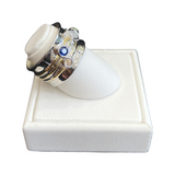 Handmade CZ Silver Plated Ring CC01-9