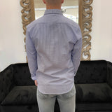 Blue Woven Shirt by Robert Graham RG042-8