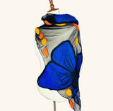 Handmade Merino Felt & Silk Abstract Butterfly Scarf NEPBB027