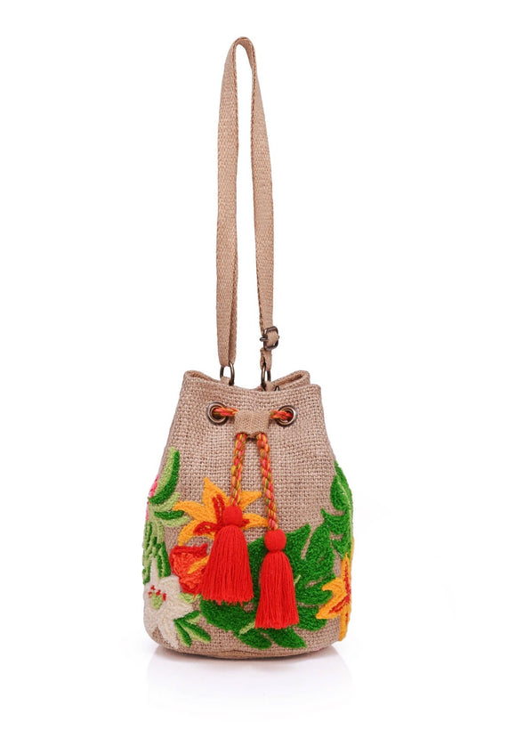 Handmade Embroidered Bucket Bag AB7888031