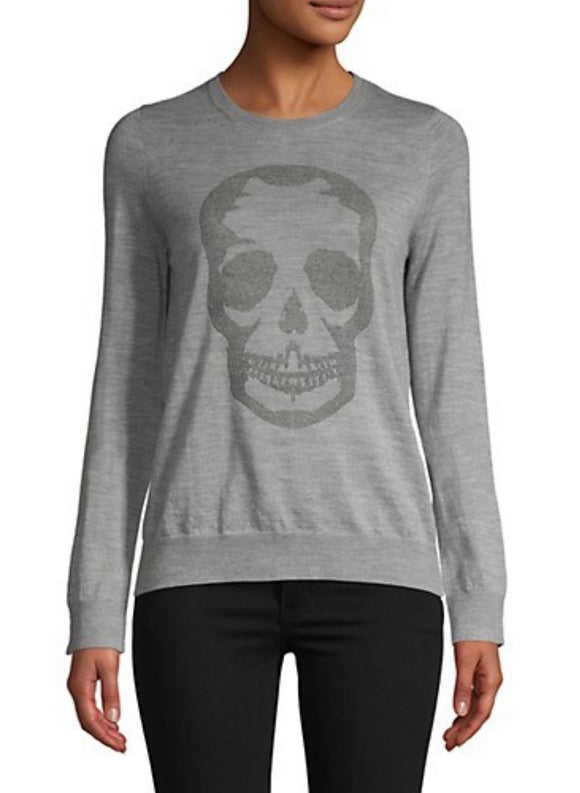 Fine Merino Wool Rhinestone Skull Sweater by Zadig & Voltare ZV44081-38