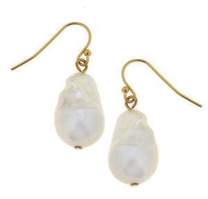 Handmade Genuine Baroque Pearls Earrings SS74022-5