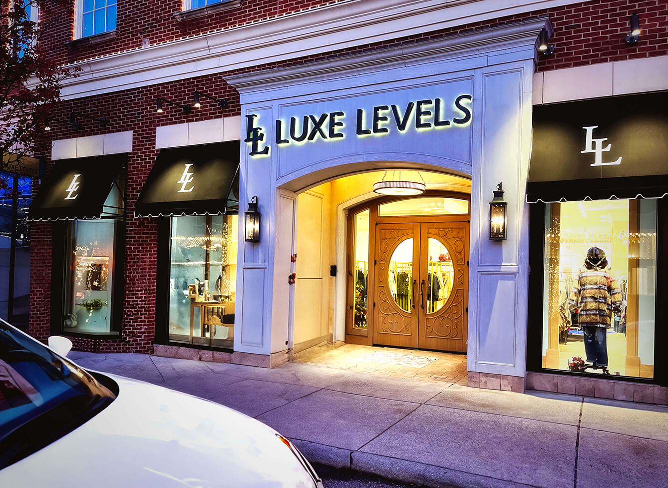 Photo of outside of Luxe Levels